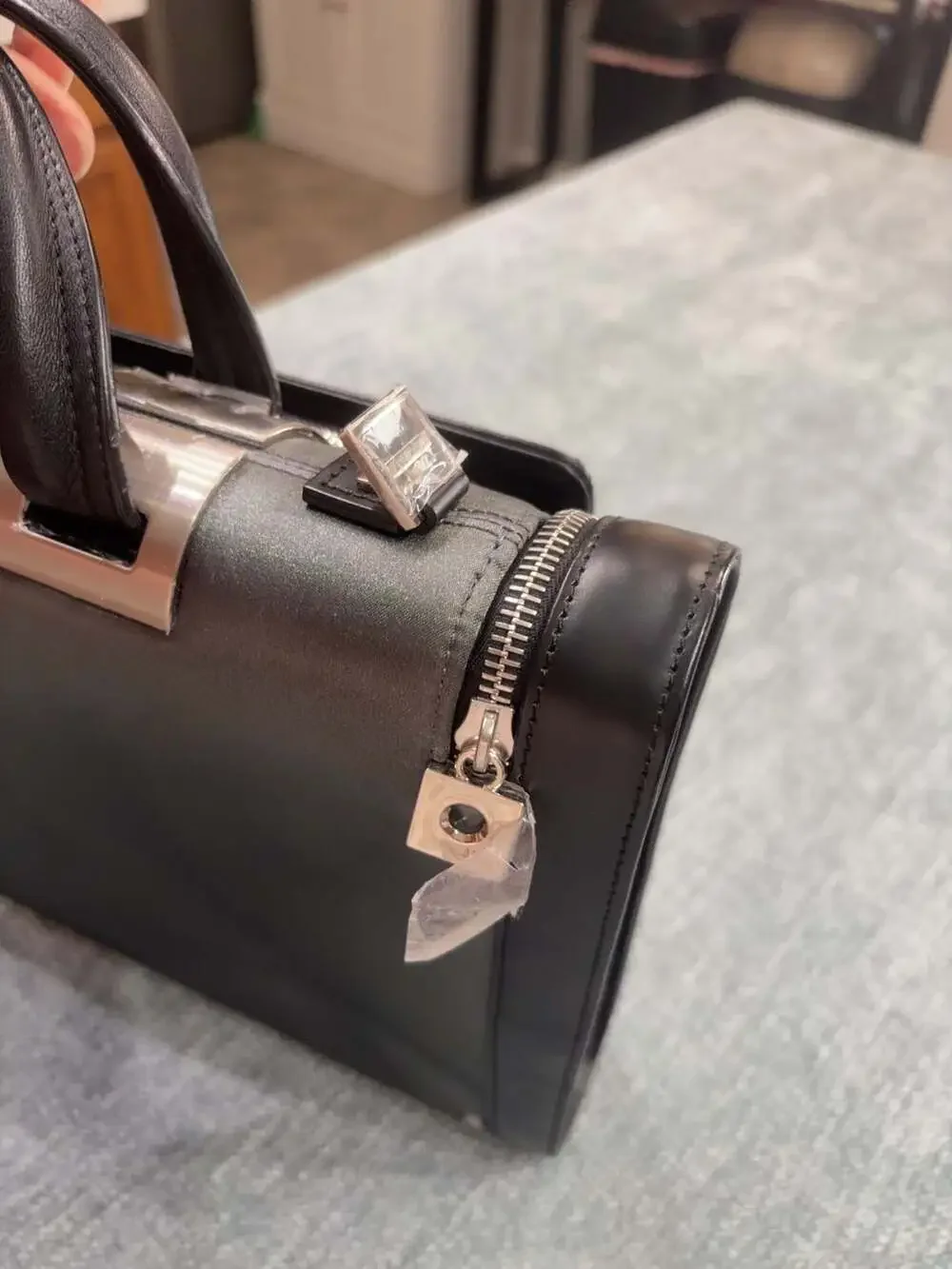 Aaron Irvin Leather and Nylon Business Briefcase